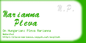 marianna pleva business card